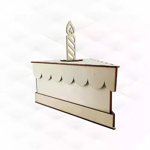 Gift box cake Birthday svg dxf design laser cut