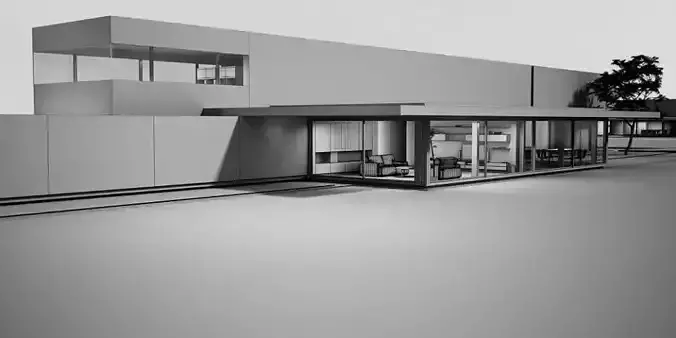 Modern House With Water Elements