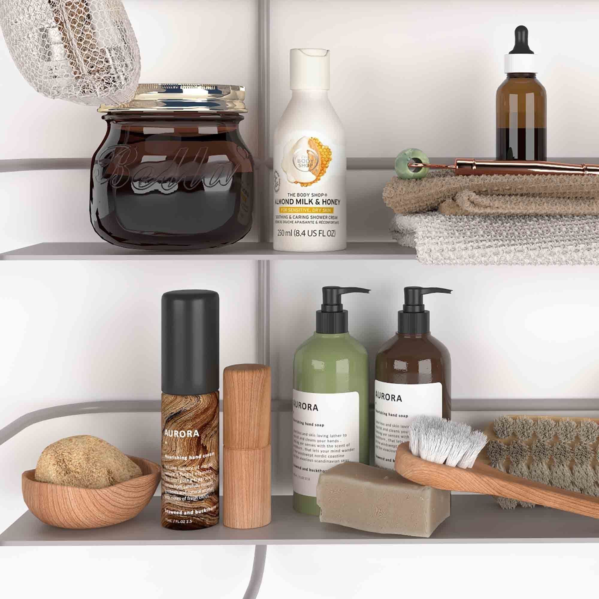 Bathroom accessories set 3D model_3