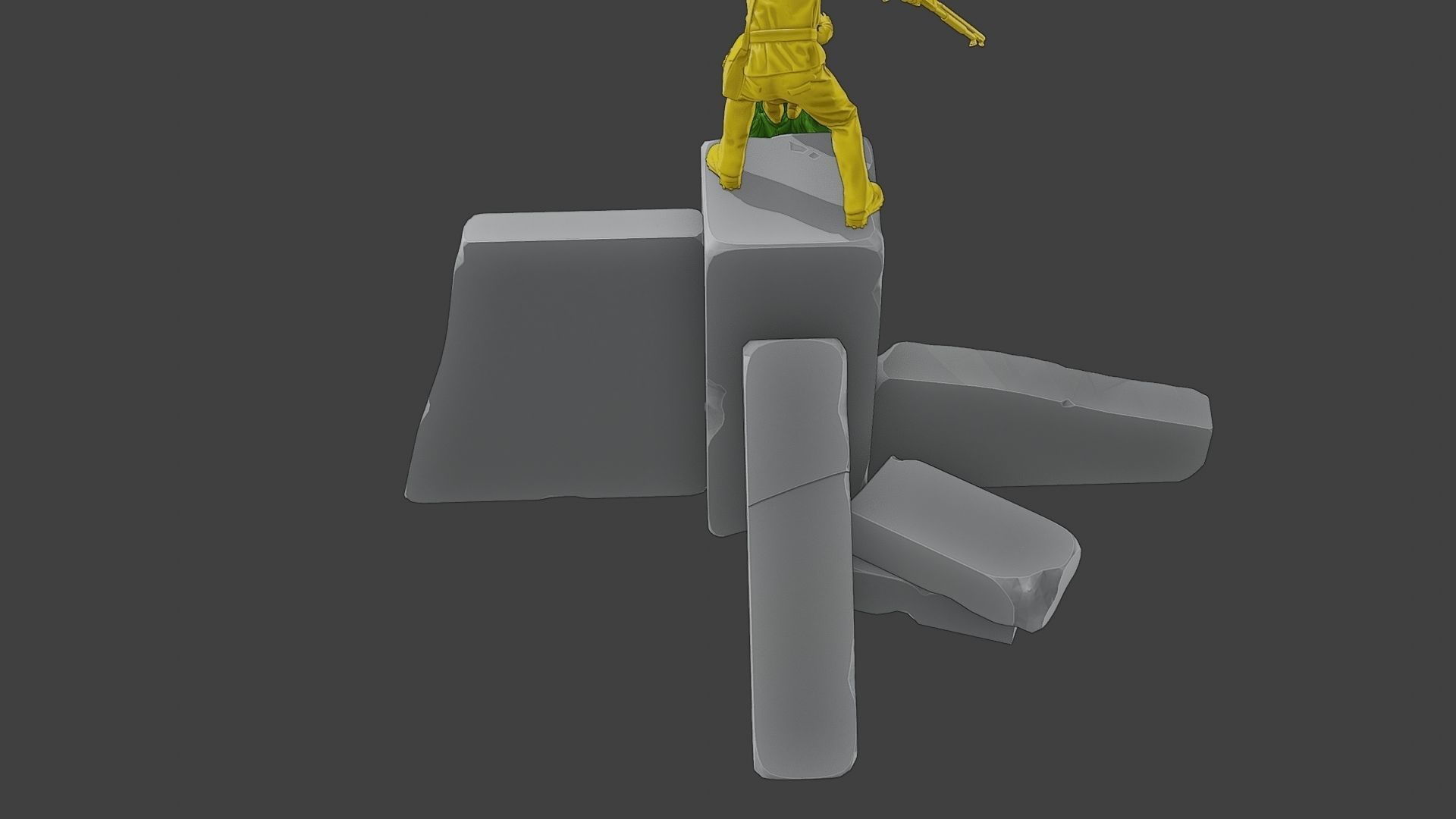 Diorama Girl rescue 01 3D print model_20