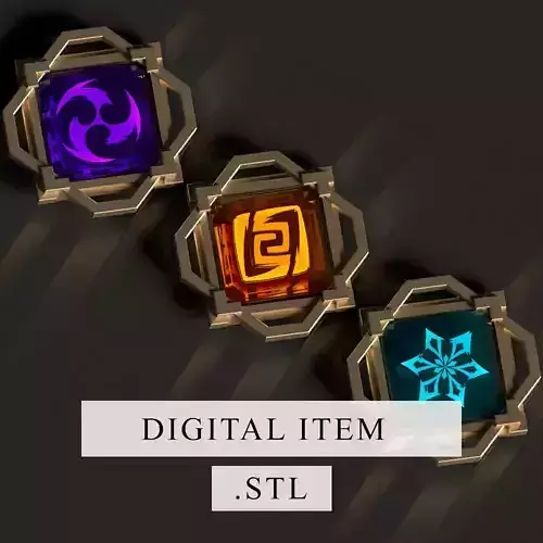 Genshin Impact - Liyue Vision - 3d file stl 3D print model