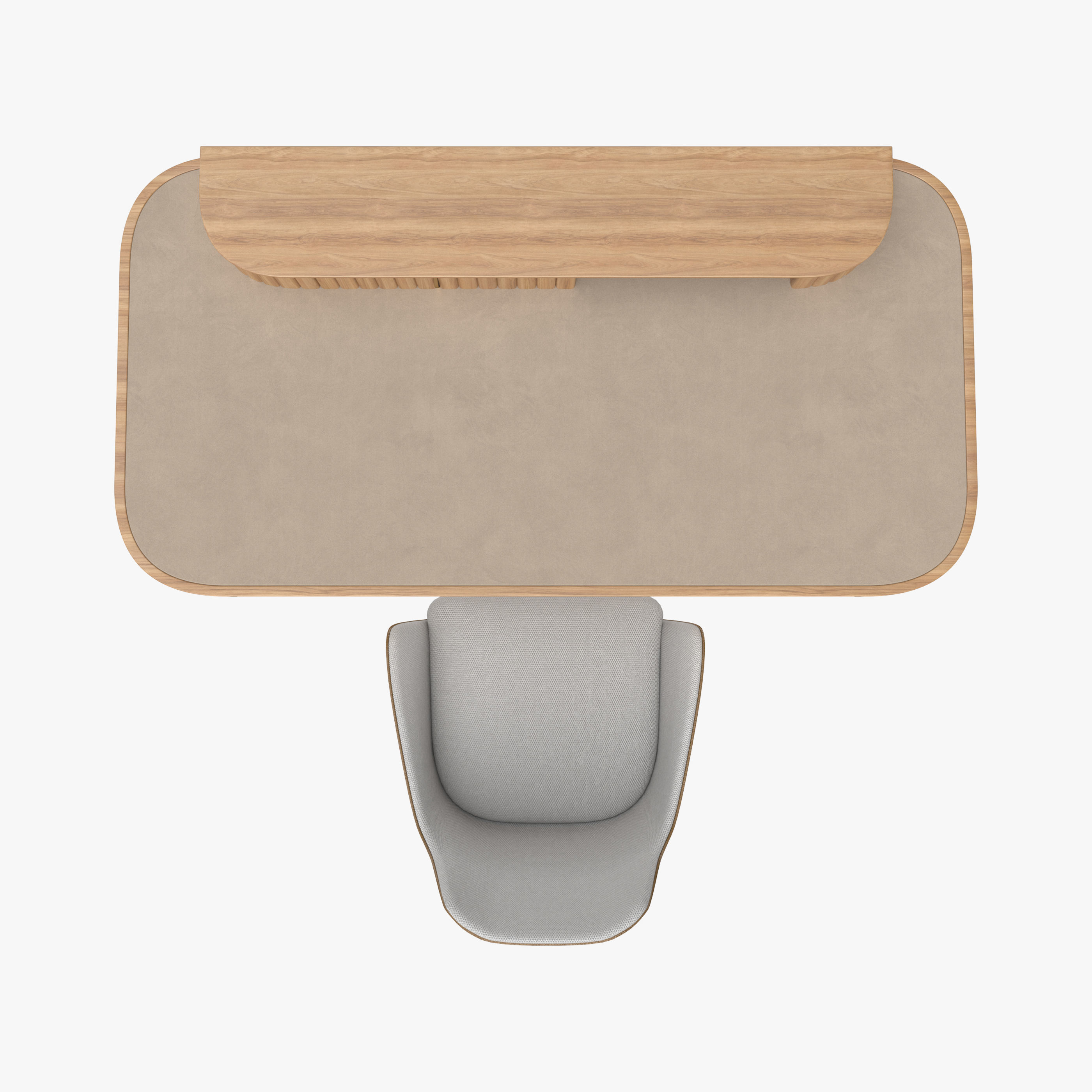 Eden-Rock Armchair with Table by Sacha Lakic Roche Bobois 3D model_3