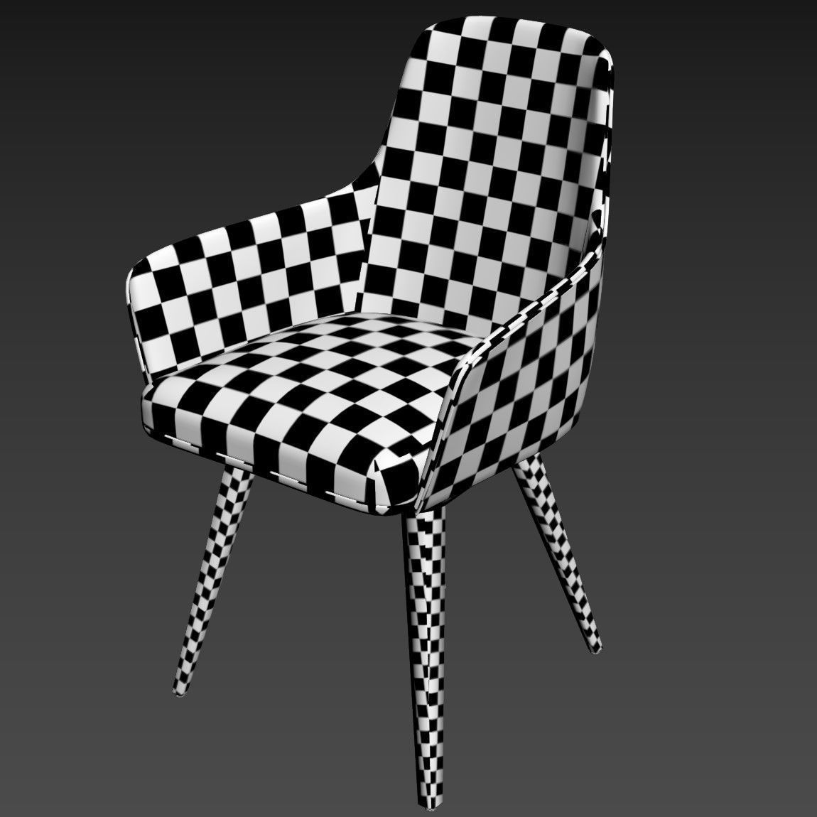 Eden-Rock Armchair with Table by Sacha Lakic Roche Bobois 3D model_19