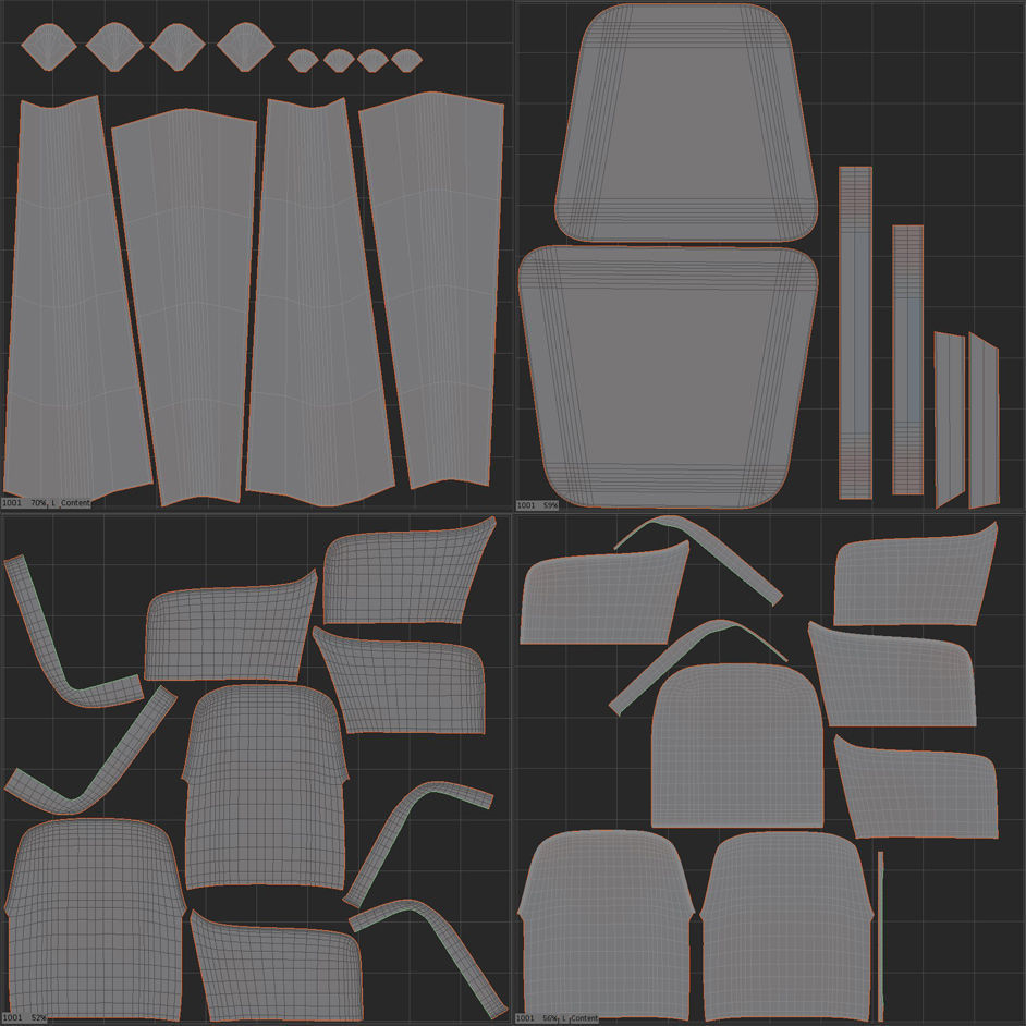 Eden-Rock Armchair with Table by Sacha Lakic Roche Bobois 3D model_21