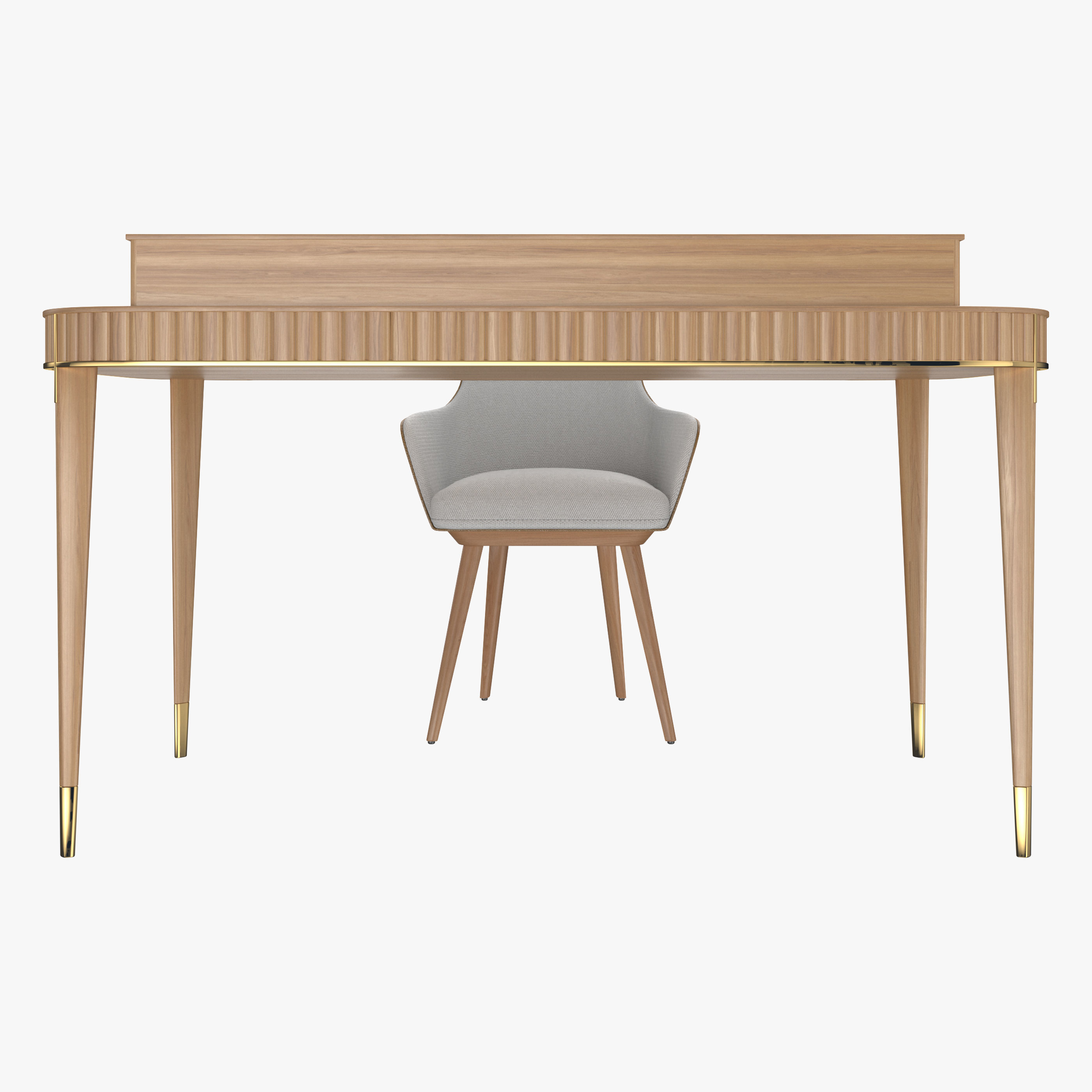 Eden-Rock Armchair with Table by Sacha Lakic Roche Bobois 3D model_2