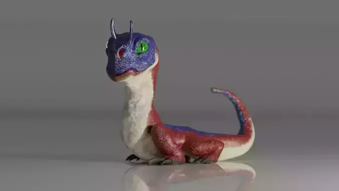 Monster dinosaur with eyes