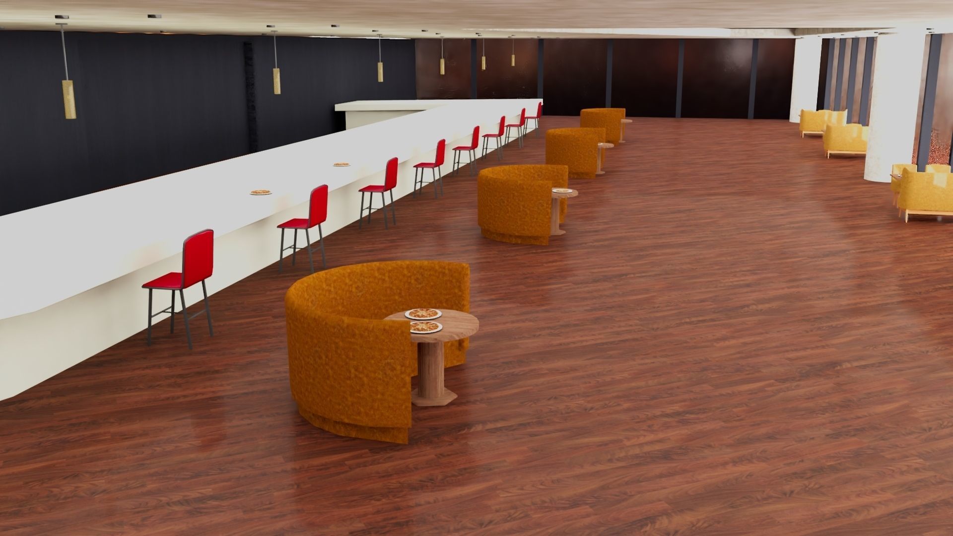 Pizza hut Low-poly 3D model_1