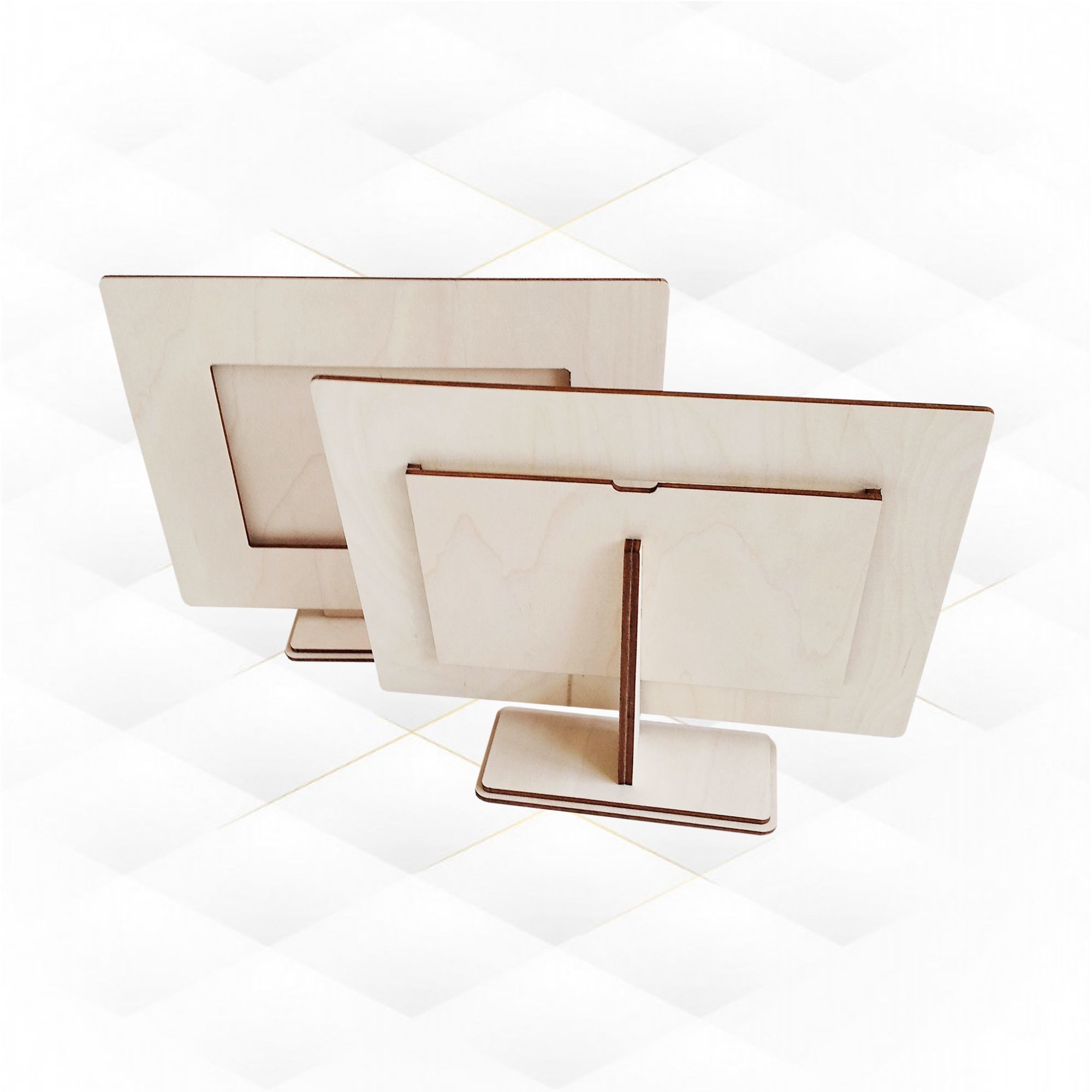 Photo frame laser cutting svg dxf files 2 pattern Laser cut 3D print model_2