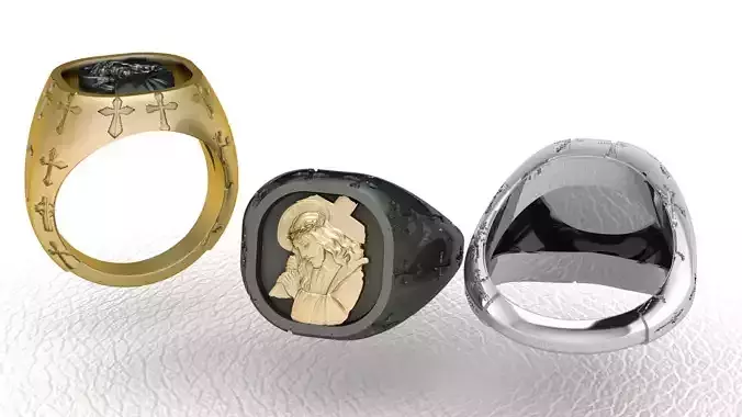Jesus Cross Ring