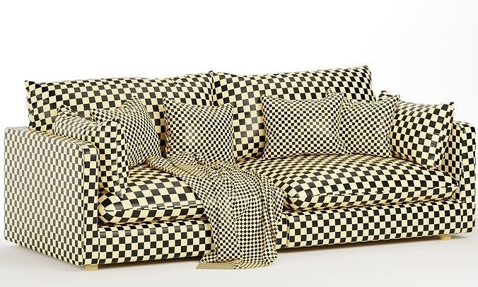 Unwind Sofa 3D model 5