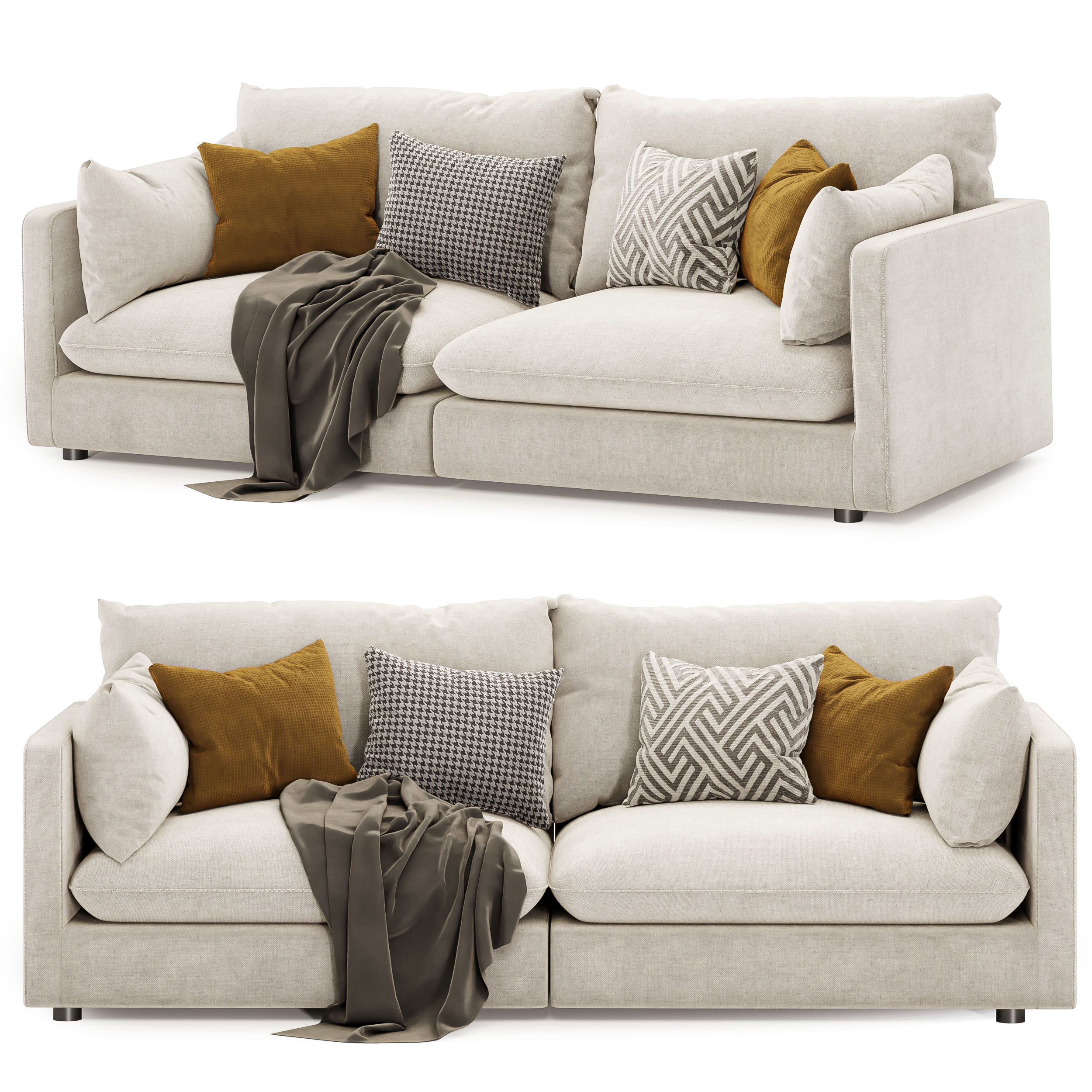 Unwind Sofa 3D model_1