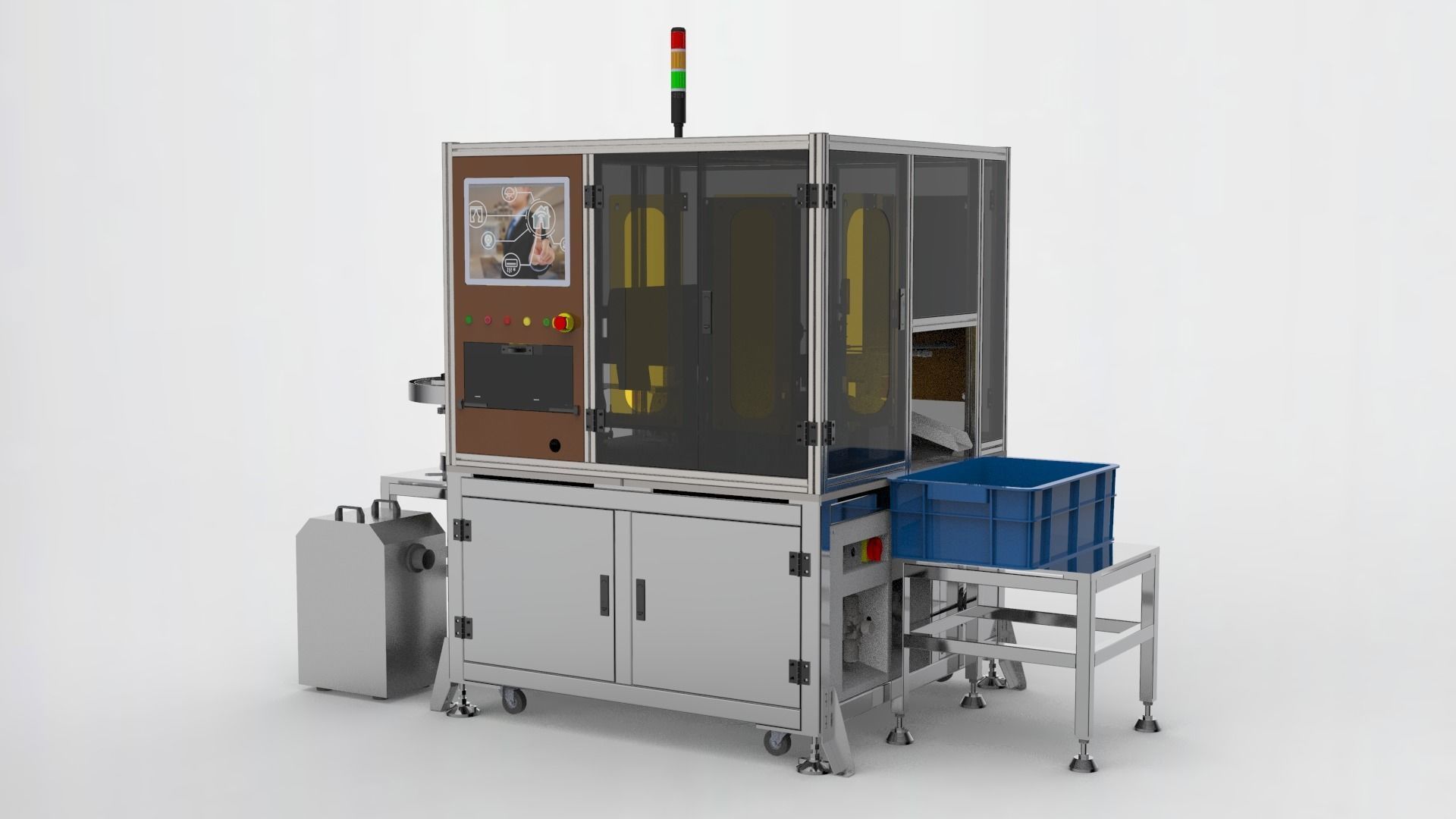 Automatic radium carving machine  3D model_1