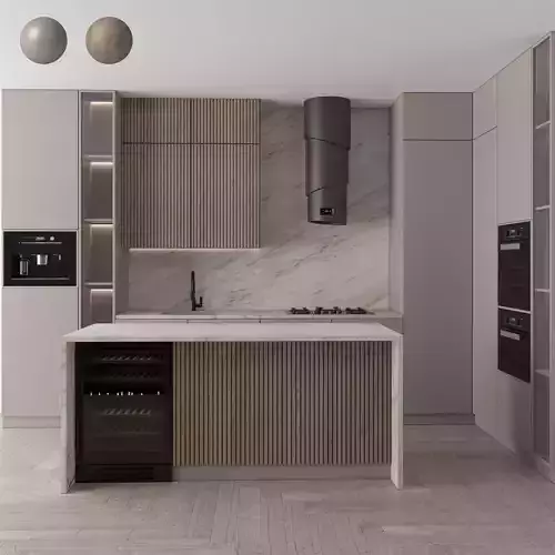 Kitchen Modern 85 - 2 color 3D model