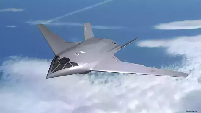 Blended Wing Body Concept 3D model