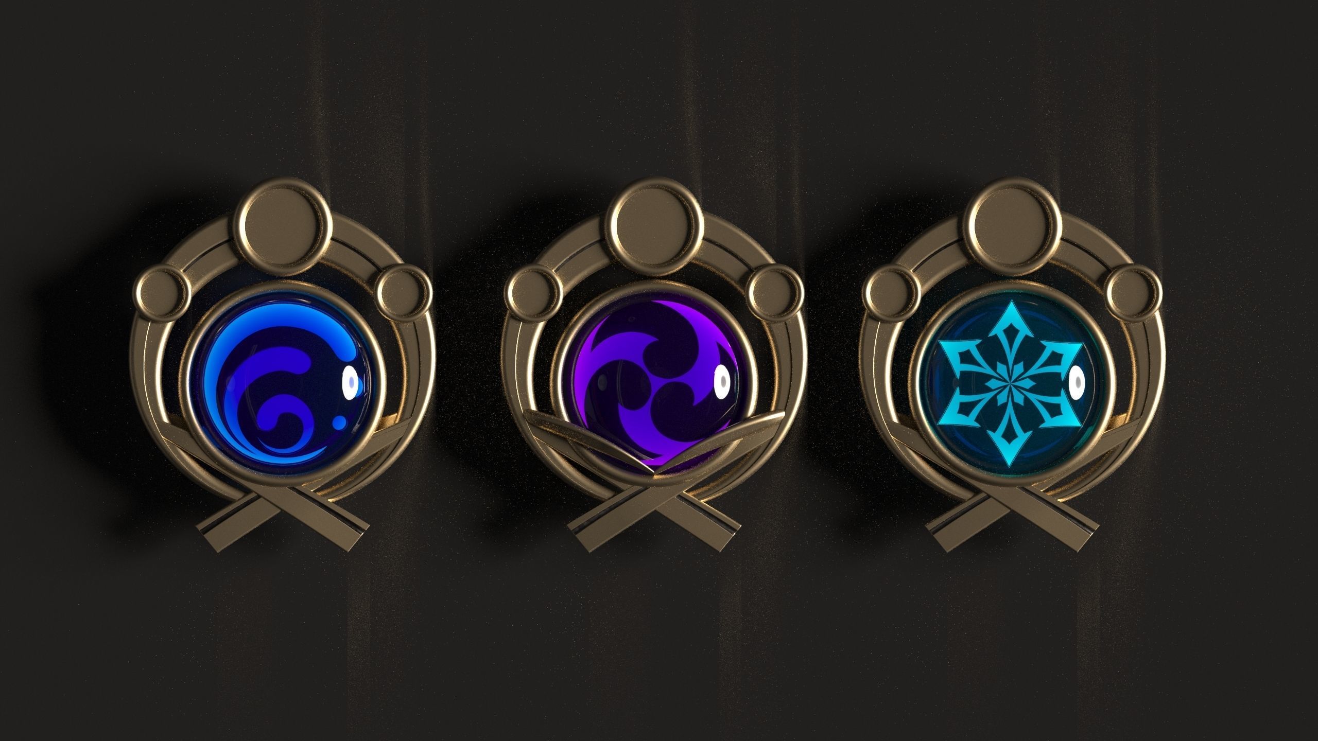 Genshin Impact - Inazuma Vision - 3d file stl 3D print model_2