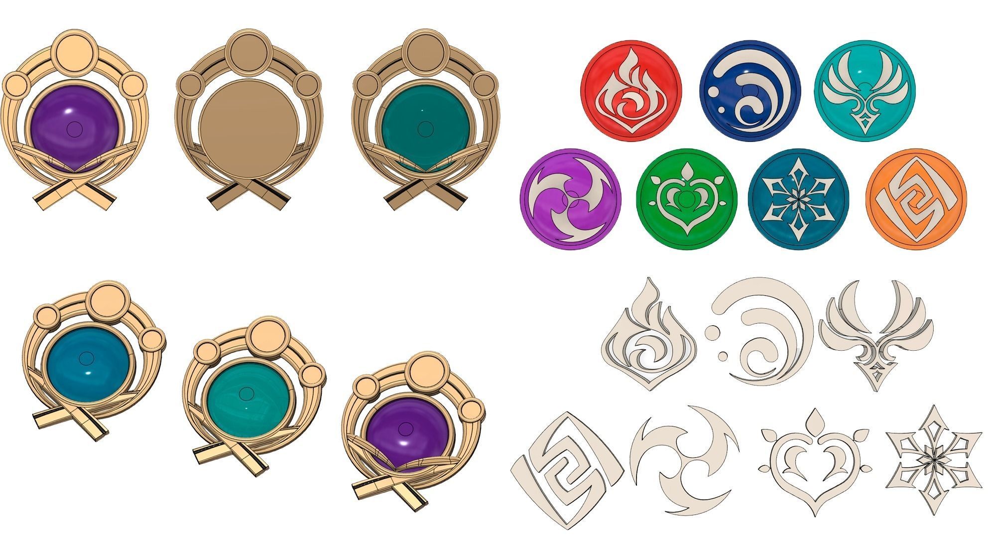 Genshin Impact - Inazuma Vision - 3d file stl 3D print model_4