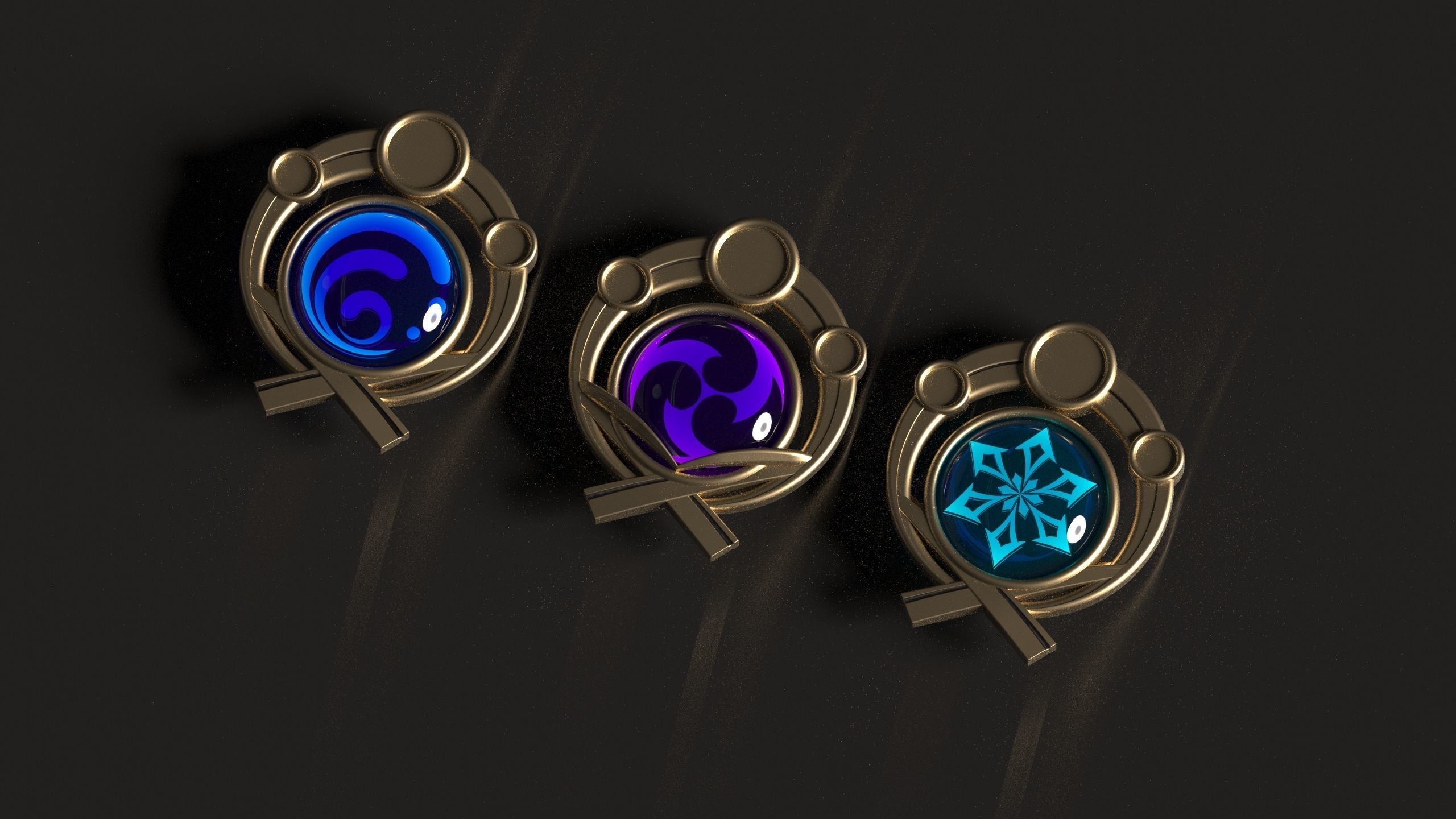 Genshin Impact - Inazuma Vision - 3d file stl 3D print model_1