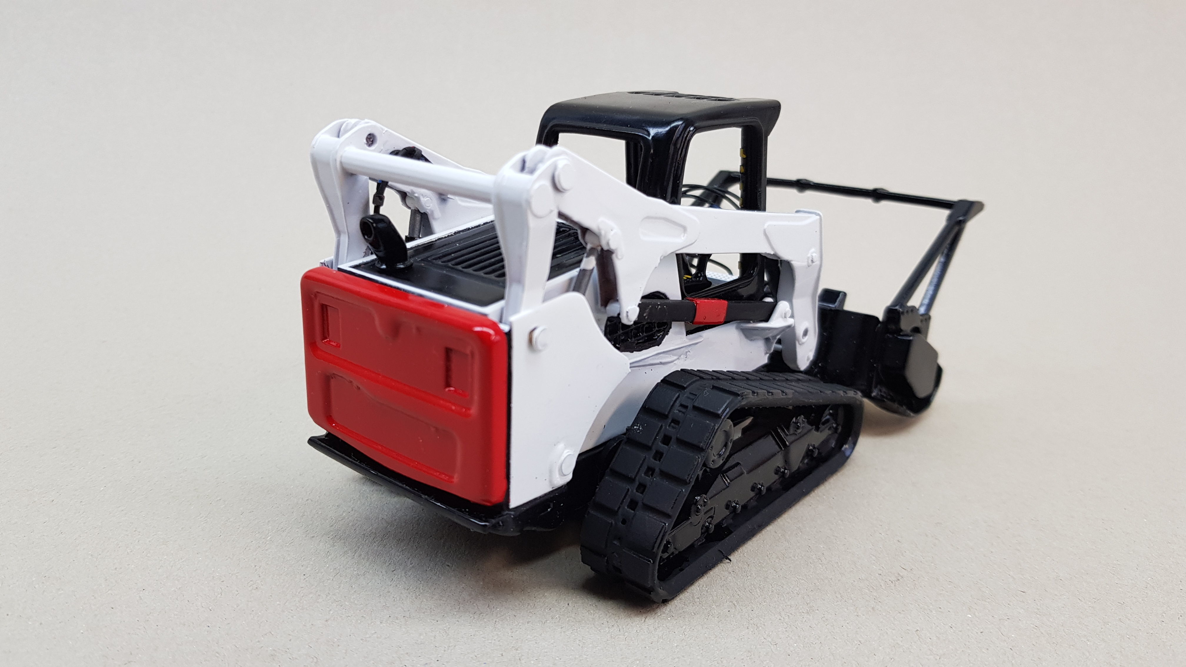 Bobcat T870 1x24 scale skidsteer with mulcher attachment 3D print model_4