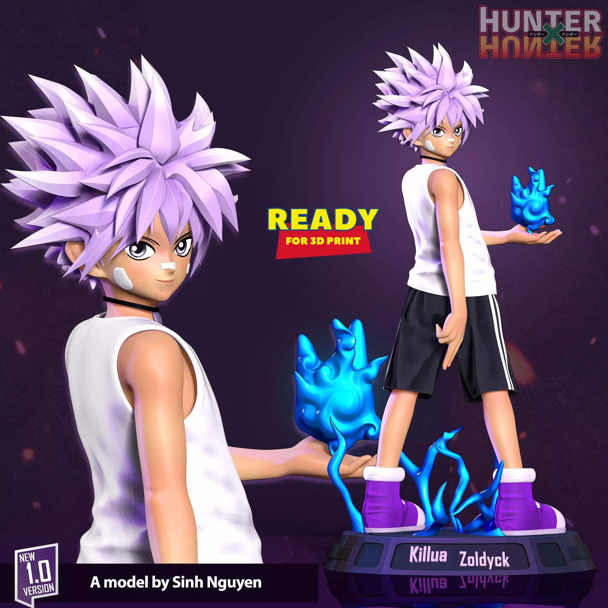 Killua Zoldyck 3D print model