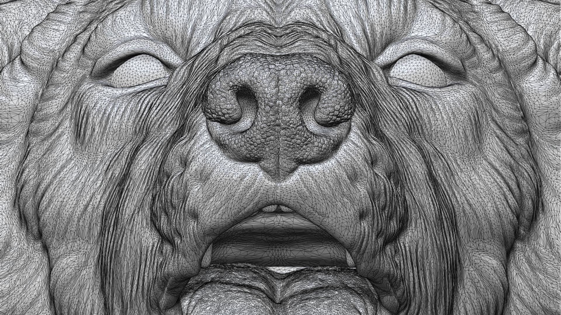 Wolf howls 3D print model_19