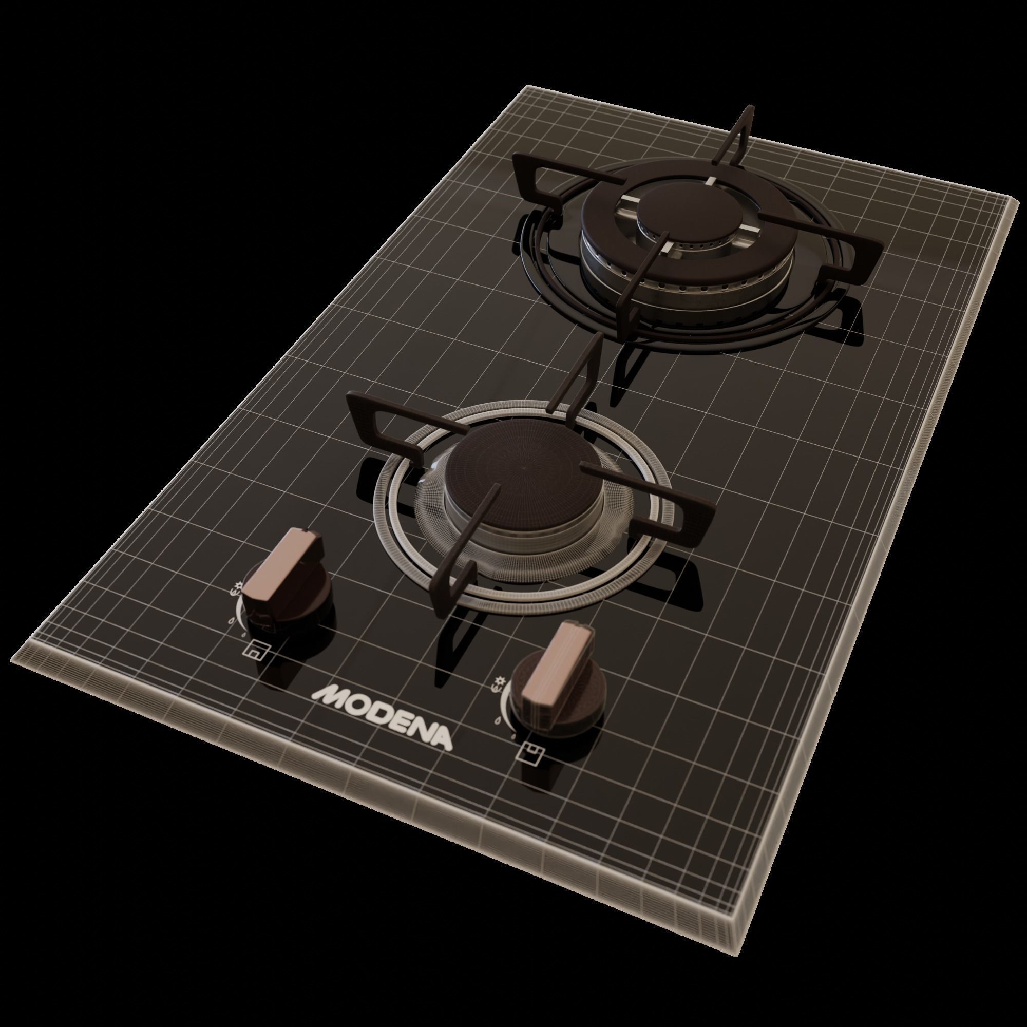 Modena Built In Gas Hob BH 1325 L Free 3D model_5