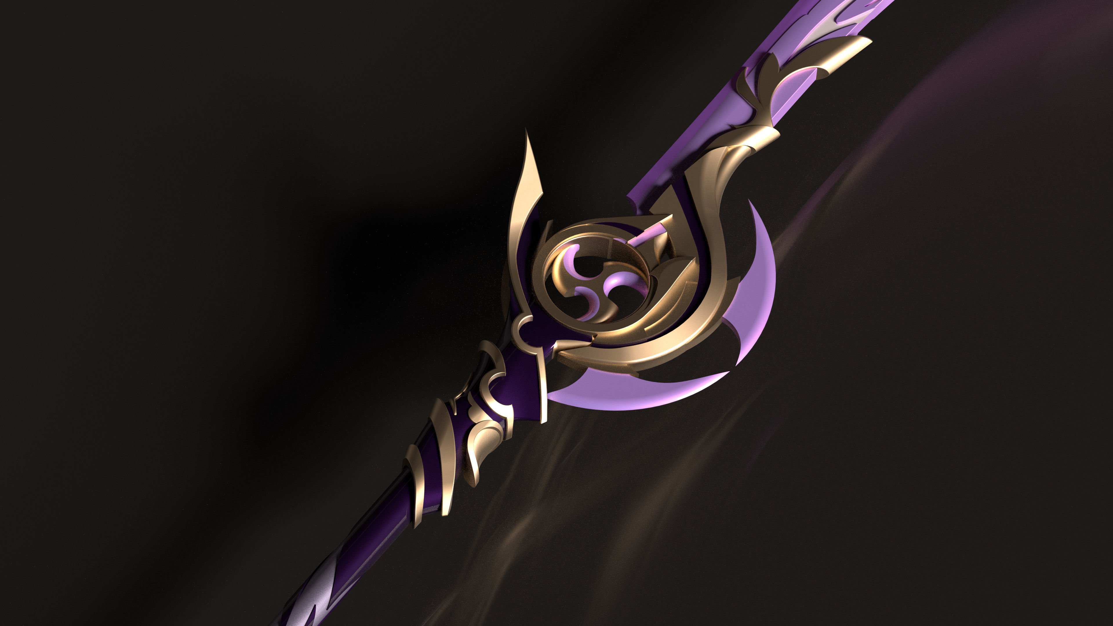 Genshin Impact - Engulfing Lightning - 3d file stl 3D print model_4