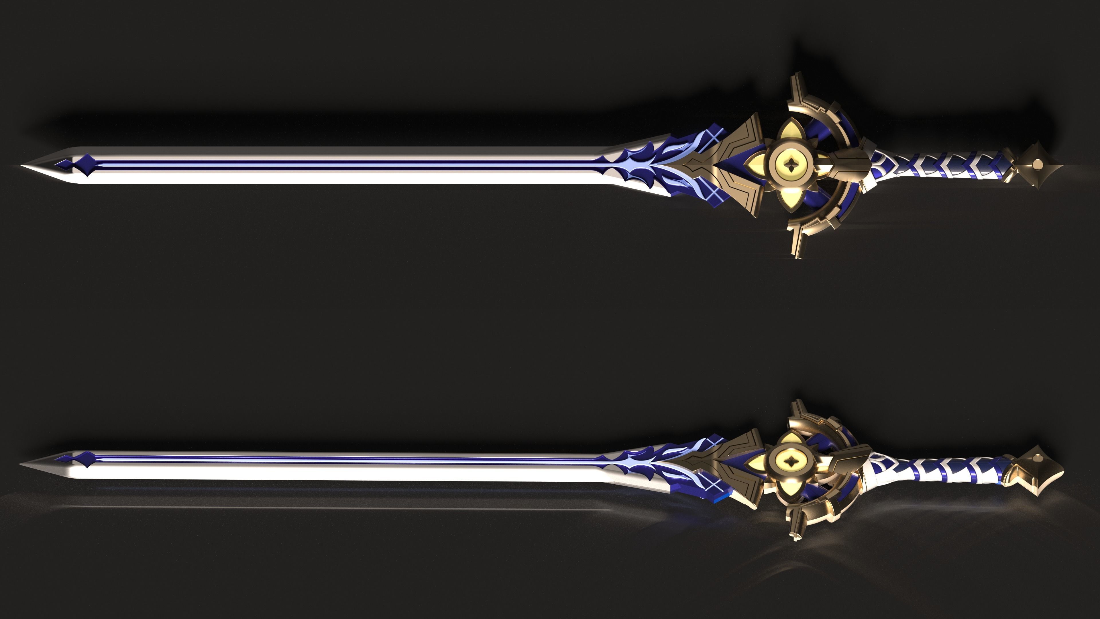 Genshin Impact - Cinnabar Spindle - 3d file stl 3D print model_1