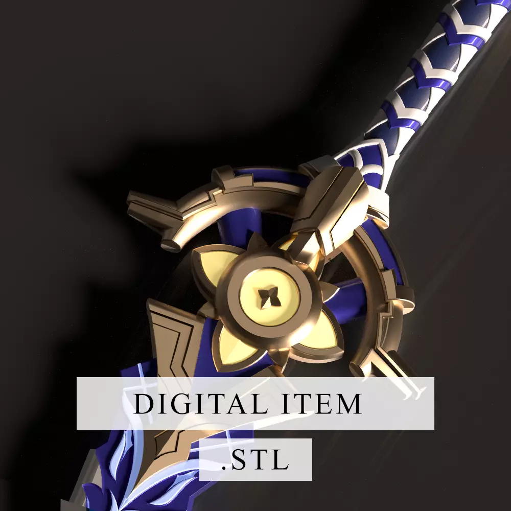 Genshin Impact - Cinnabar Spindle - 3d file stl 3D print model_0