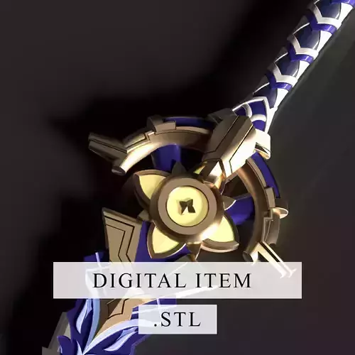 Genshin Impact - Cinnabar Spindle - 3d file stl 3D print model
