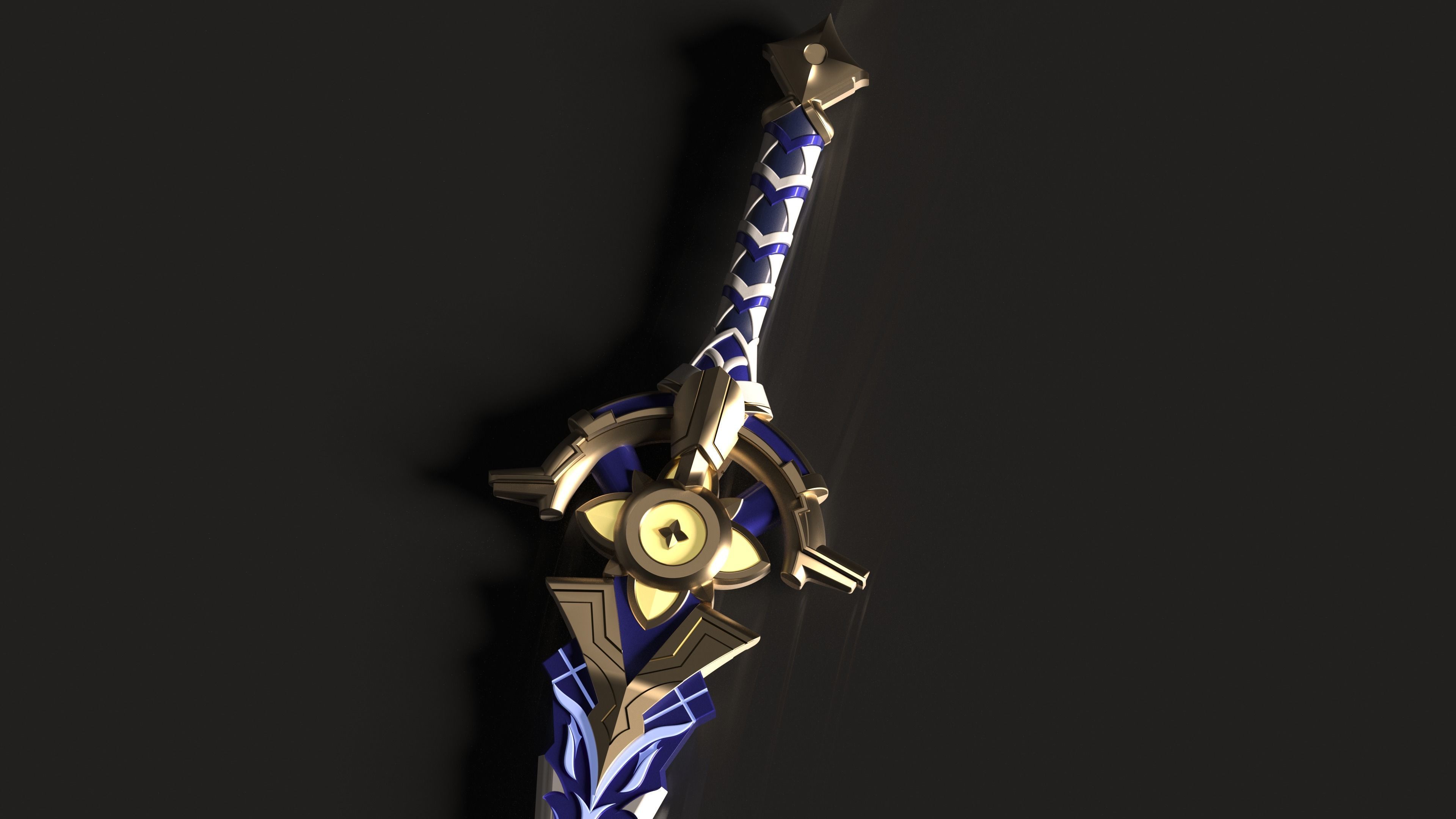 Genshin Impact - Cinnabar Spindle - 3d file stl 3D print model_2