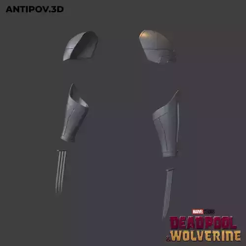 Wolverine armor Deadpool and Wolverine movie for 3D print