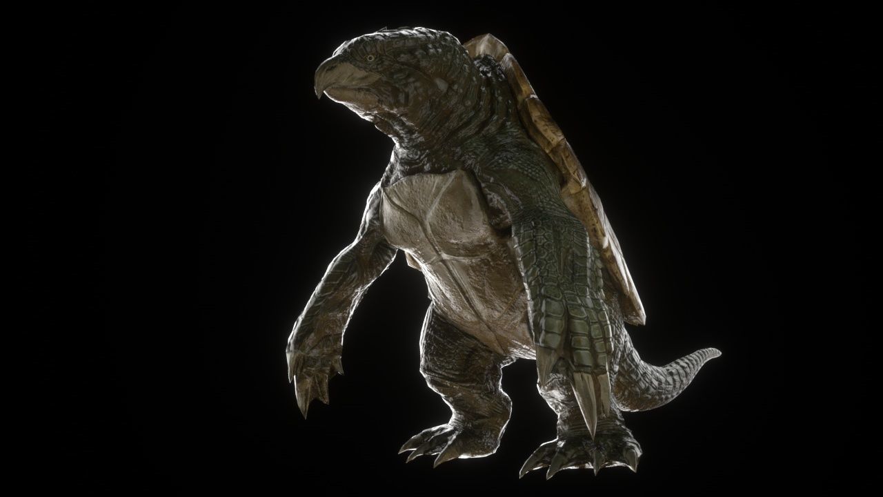 Turtle monster Free 3D model_3