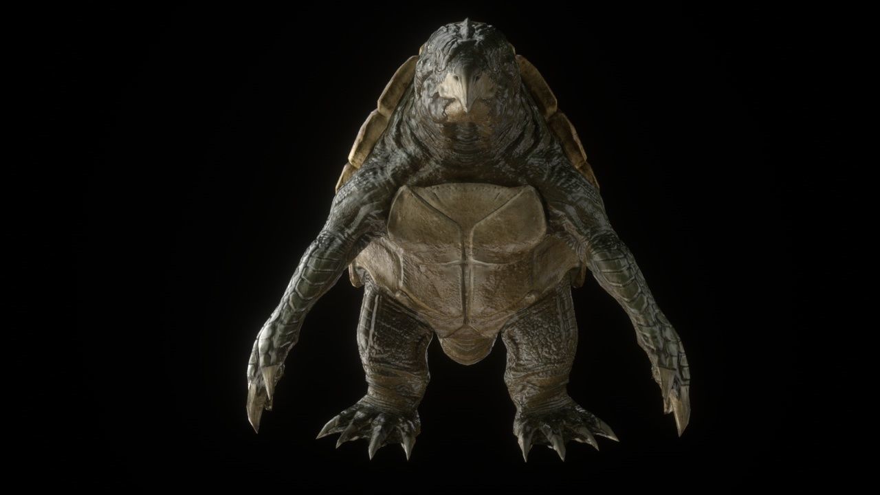 Turtle monster Free 3D model_4