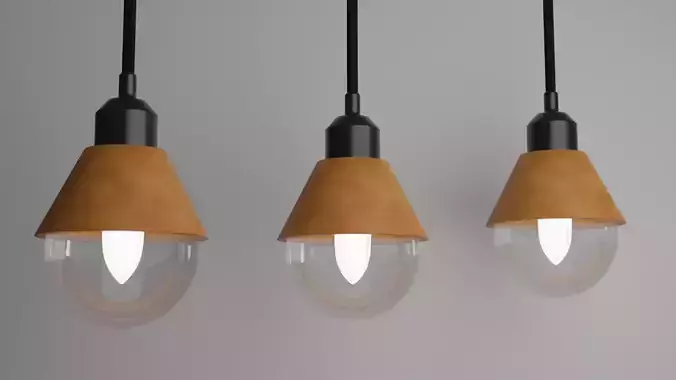 chandelier ligth Free low-poly 3D model