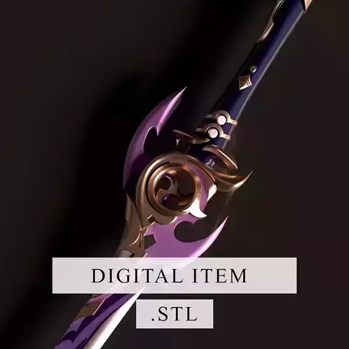 Genshin Impact - Mistsplitter Reforged - 3d file stl 3D print model