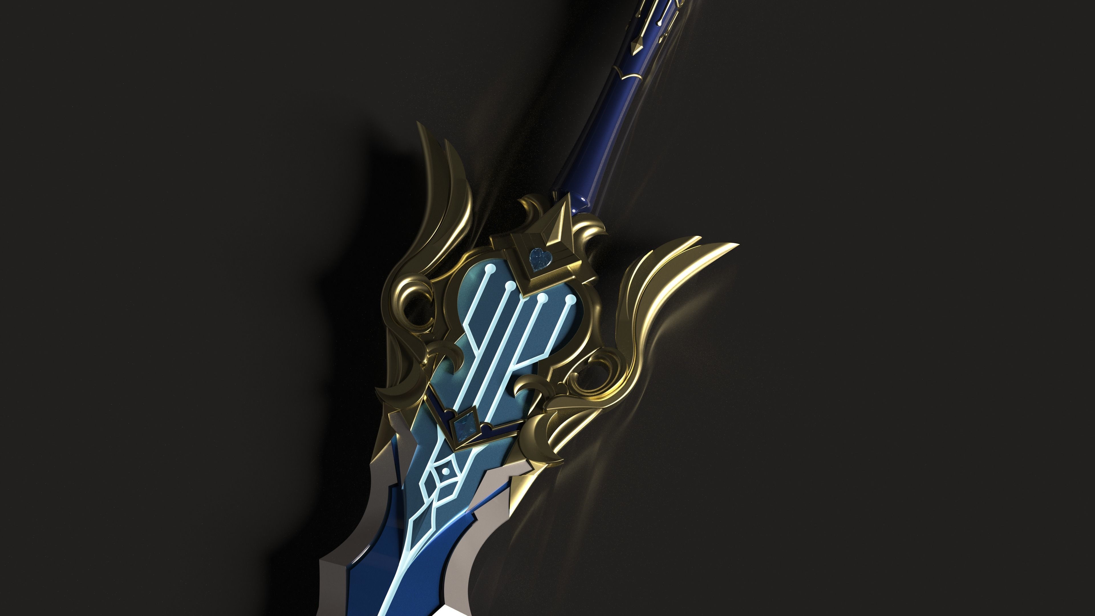 Genshin Impact - Song of Broken Pines - 3d file stl 3D print model_3