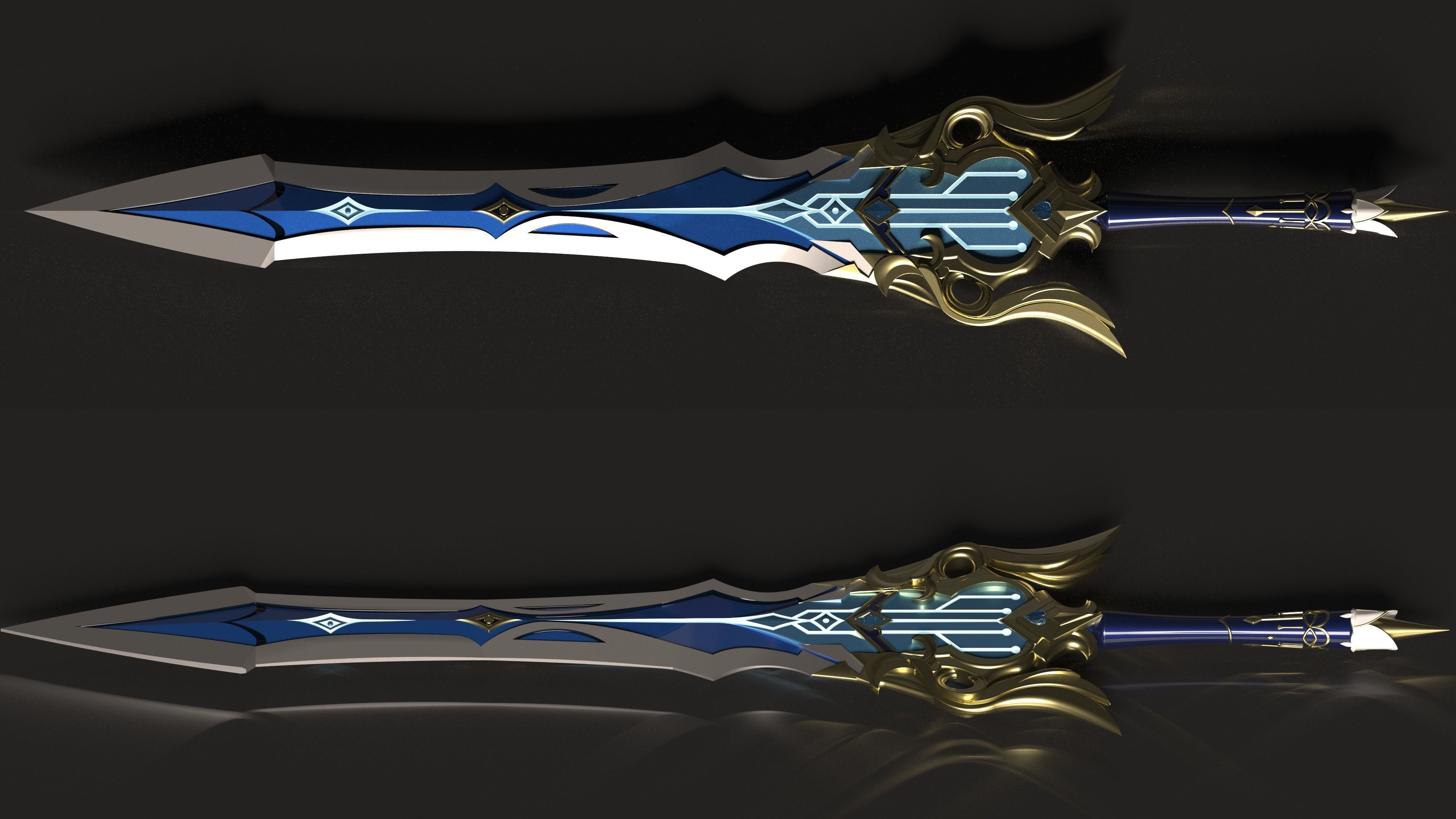 Genshin Impact - Song of Broken Pines - 3d file stl 3D print model_2