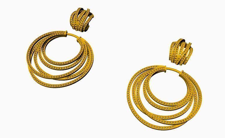 EARRING TOPS 3D print model_3