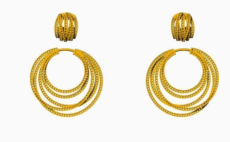 EARRING TOPS 3D print model_4