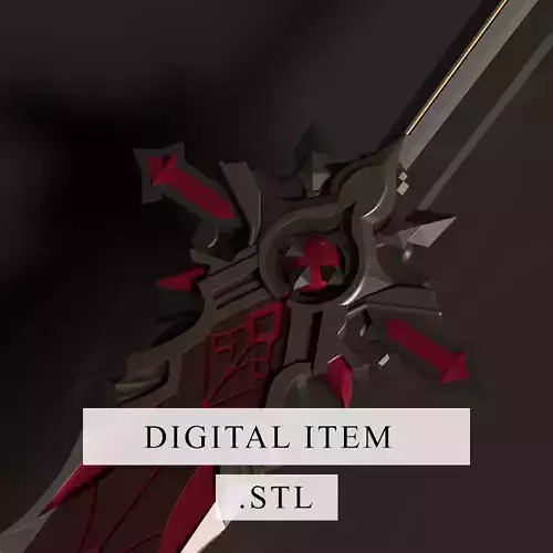 Genshin Impact - Wolfs Gravestone - 3d file stl 3D print model