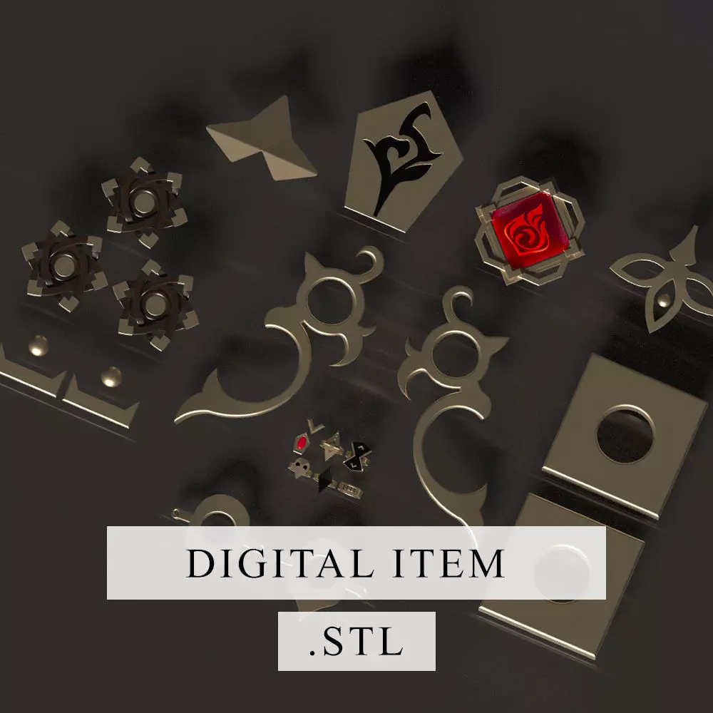 Genshin Impact - Hu Tao Pack - 3d file stl 3D print model_0