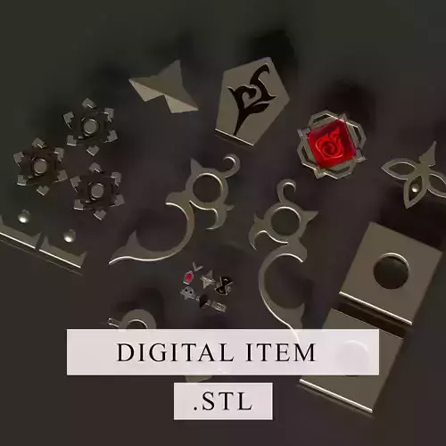 Genshin Impact - Hu Tao Pack - 3d file stl 3D print model