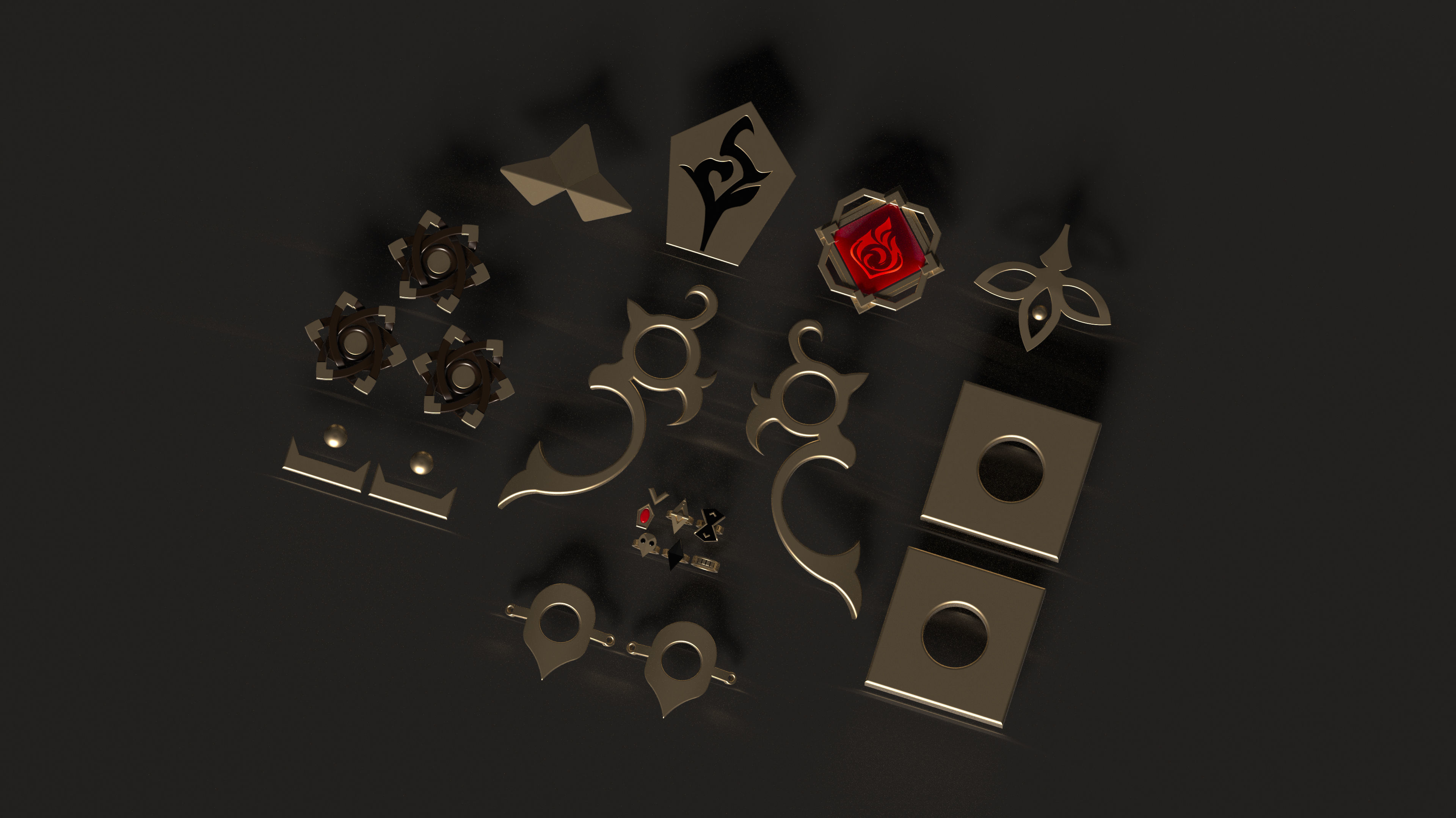 Genshin Impact - Hu Tao Pack - 3d file stl 3D print model_2