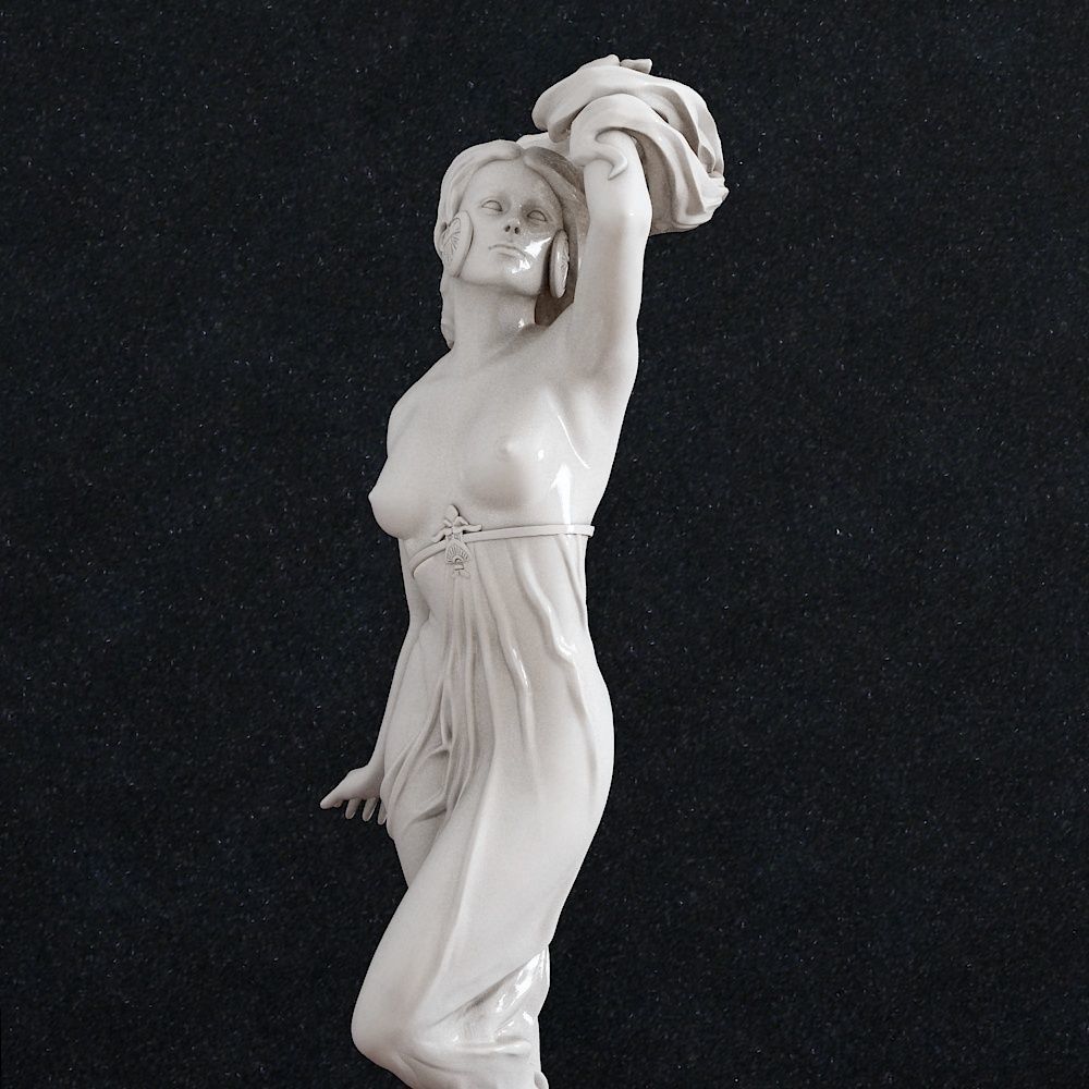 Deva Woman goddess muza 4 3D print model_1