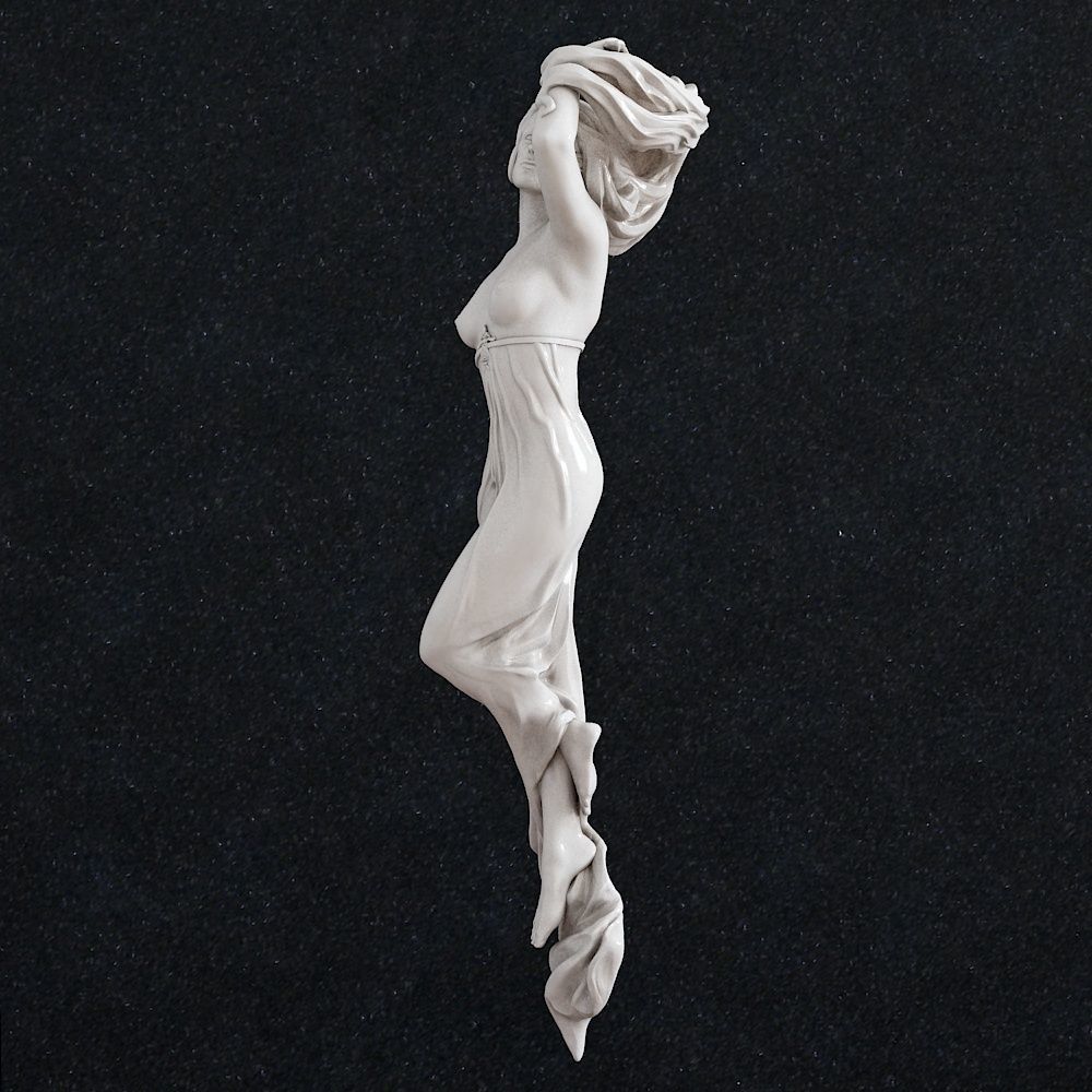 Deva Woman goddess muza 4 3D print model_2