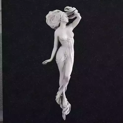 Deva Woman goddess muza 4 3D print model