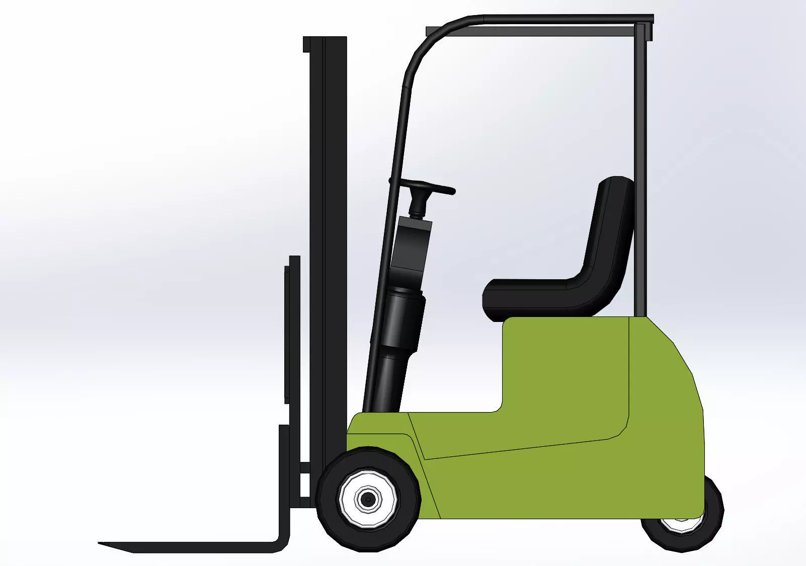 forklift truck 3D model