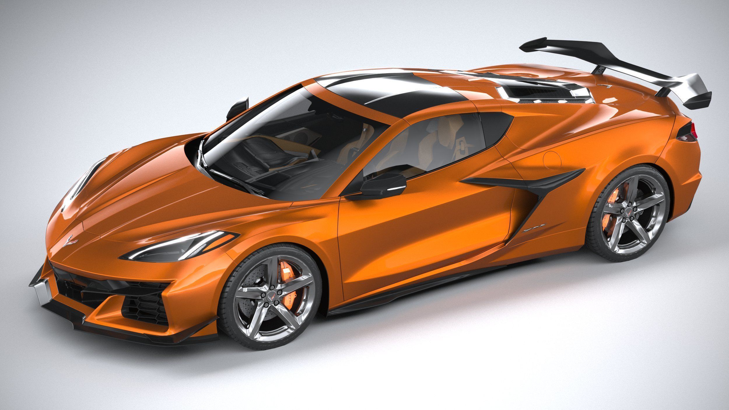 Chevrolet Corvette C8 Z06 CG 2023 lowpoly 3D model_7