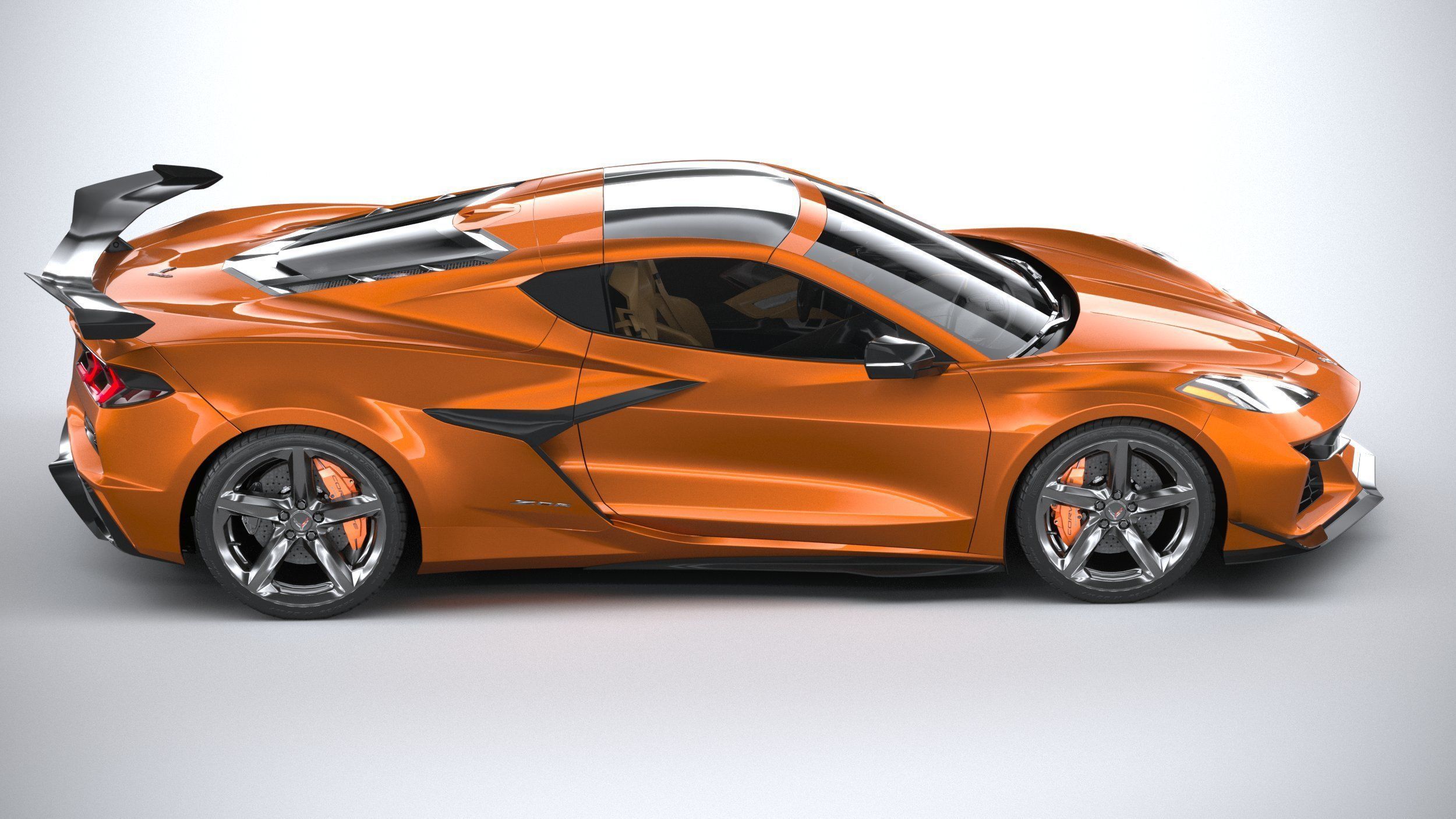 Chevrolet Corvette C8 Z06 CG 2023 lowpoly 3D model_11