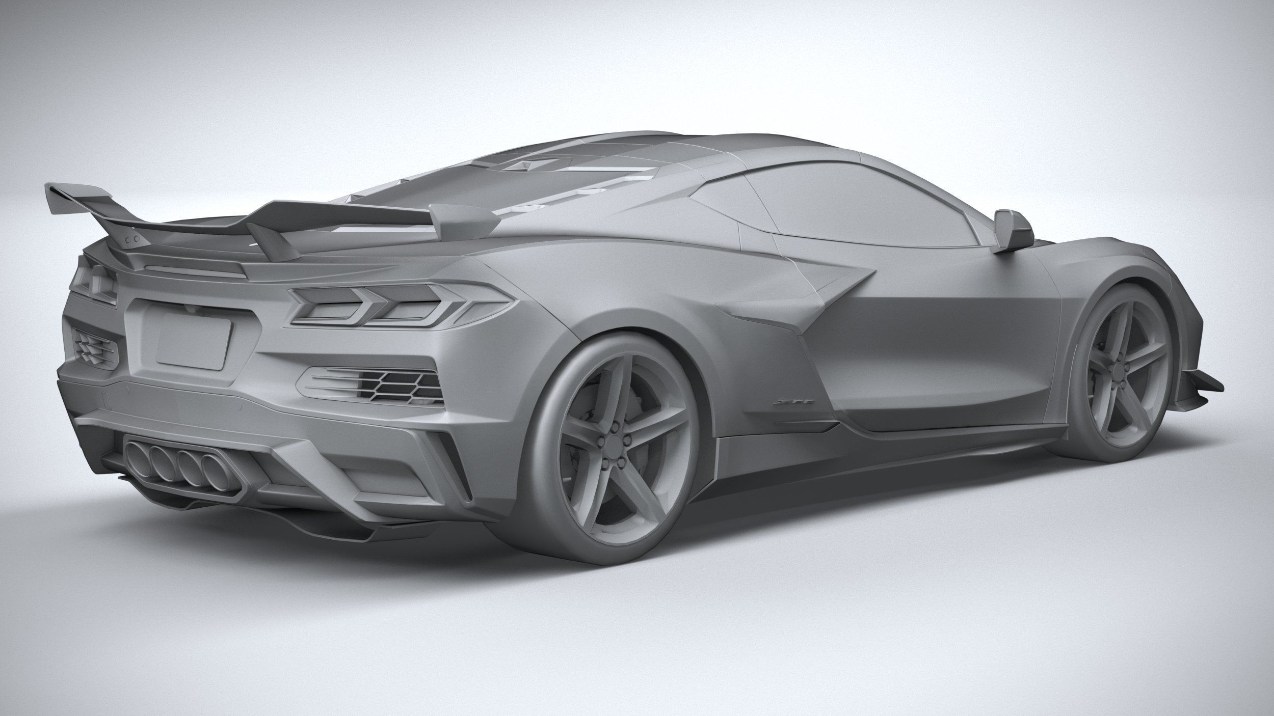 Chevrolet Corvette C8 Z06 CG 2023 lowpoly 3D model_28